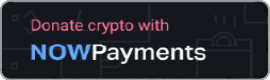 Crypto donation button by NOWPayments