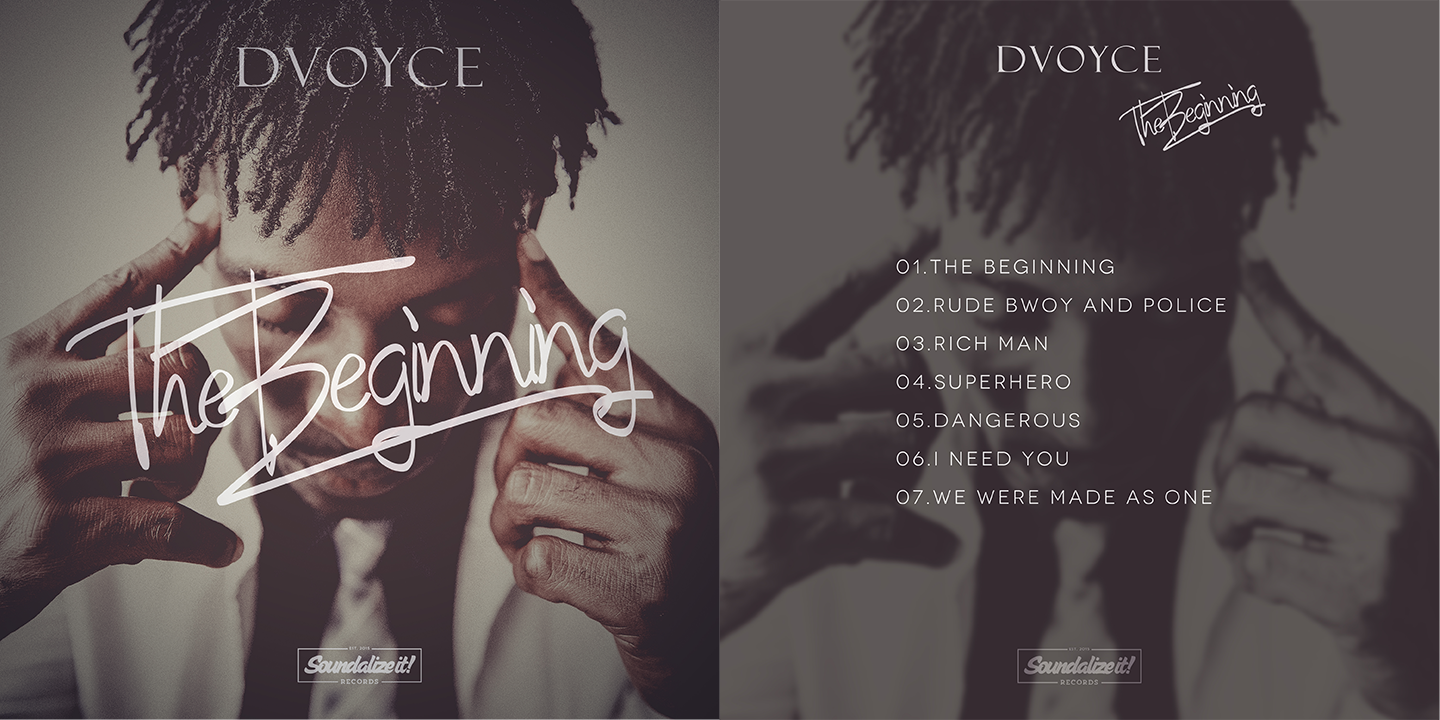 DVoyce | The Beginning EP | front & back cover
