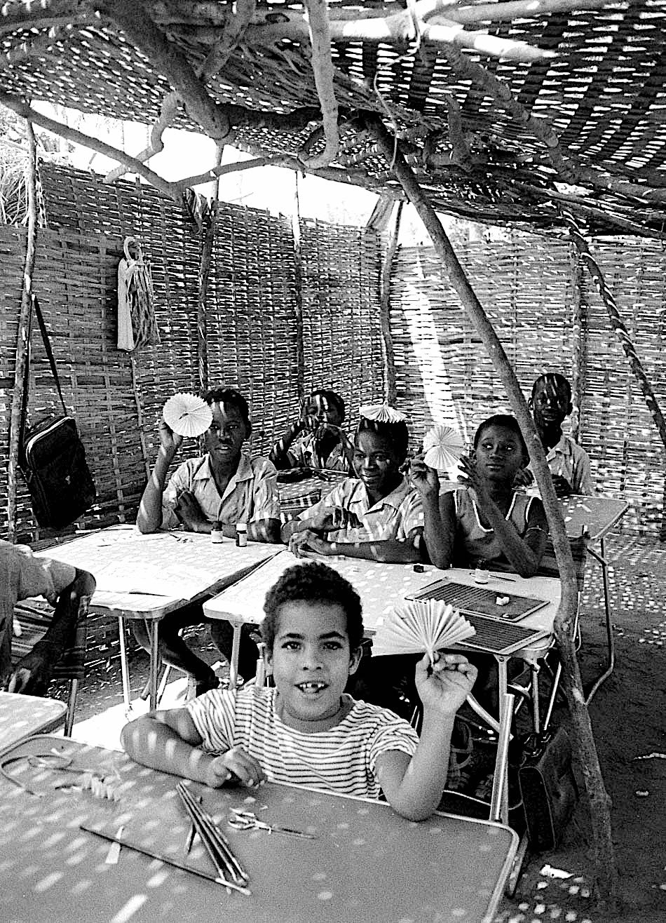 Students in a PAIGC primary-school classroom in the liberated areas, 1974