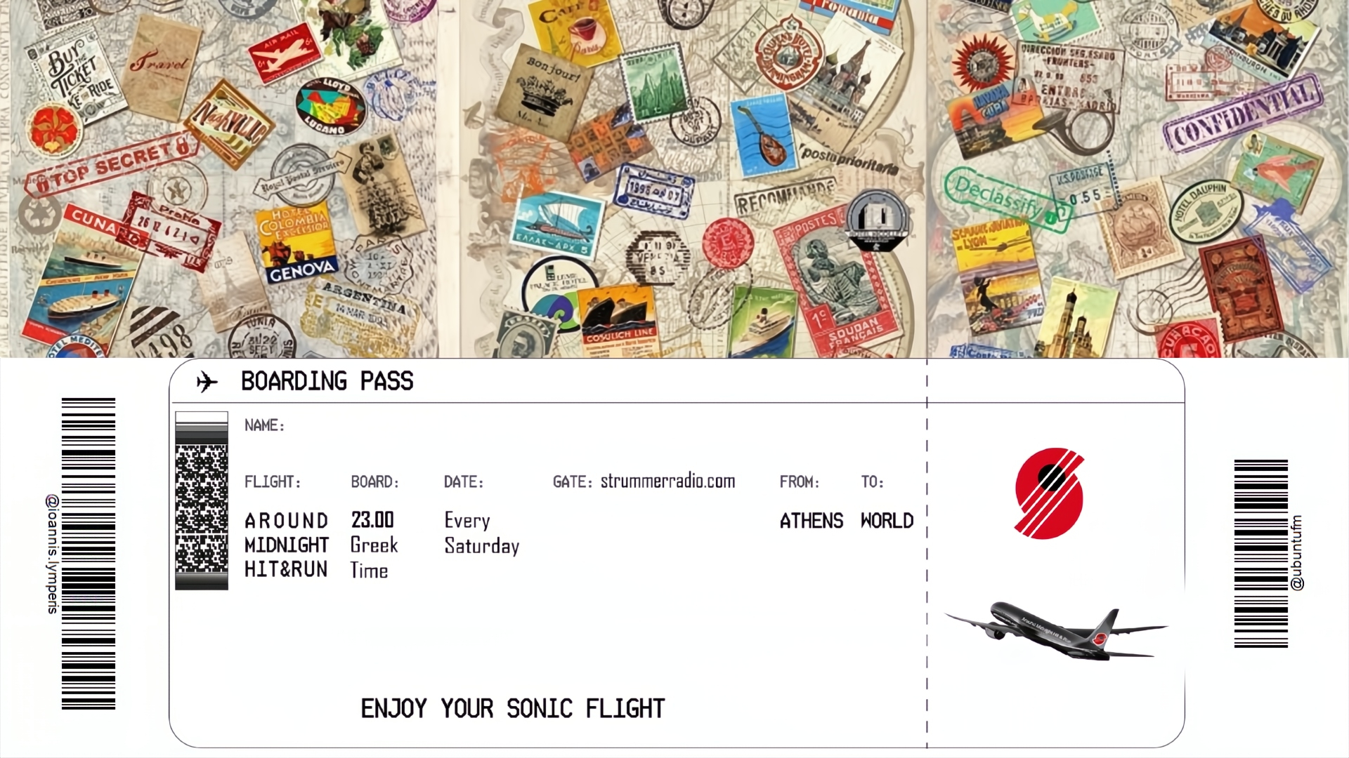 Around Midnight boarding pass